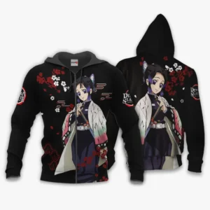 Shinobu Kocho Zip Hoodie Custom Anime Japan Style