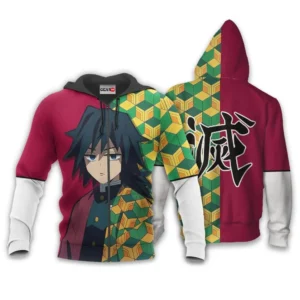 Giyuu Zip Hoodie Custom Anime Funny Style