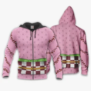 Nezuko Demon Form Zip Hoodie Custom Anime