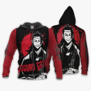 Suguru Geto Zip Hoodie Custom Anime Monochrome