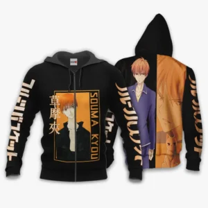 Souma Kyou Zip Hoodie Custom Fruits Basket Anime