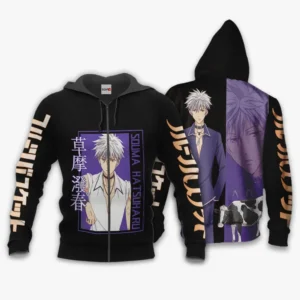 Souma Hatsuharu Zip Hoodie Custom Fruits Basket Anime