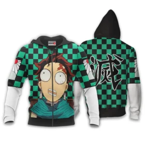 Tanjiro Zip Hoodies Demon Slayer Anime