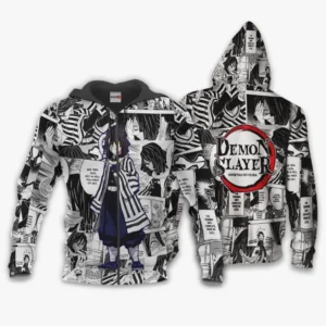 Obanai Iguro Anime Mix Manga Zip Hoodie