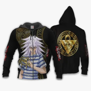 Yami Bakura Zip Hoodie Custom Yu-Gi-Oh Anime
