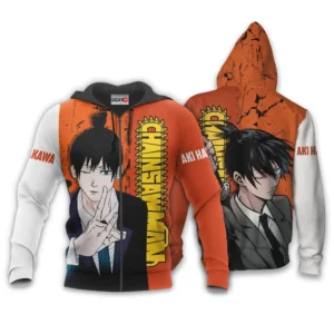 Aki Hayakawa Zip Hoodie Custom Chainsaw Man Anime