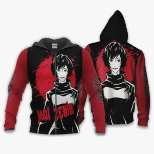 Mai Zenin Zip Hoodie Custom Anime Monochrome