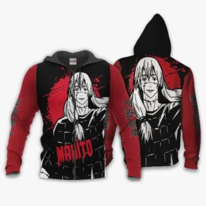 Mahito Zip Hoodie Custom Anime Monochrome