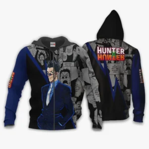 Leorio Paladiknight Zip Hoodie Custom Anime