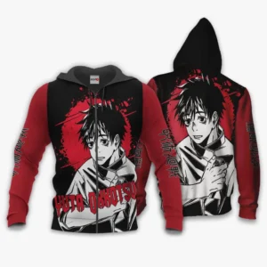 Yuta Okkotsu Zip Hoodie Custom Anime Monochrome
