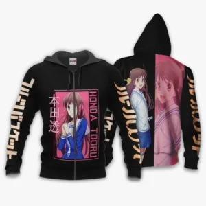 Honda Tooru Zip Hoodie Custom Fruits Basket Anime
