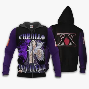 Chrollo Lucilfer Zip Hoodie Custom Anime Hunter x Hunter
