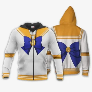 Sailor Venus Uniform Costume Zip Hoodie Sailor Moon Anime