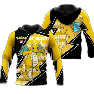 Pokemon Dragonite Zip Zip Hoodie Costume Fan Gift Idea