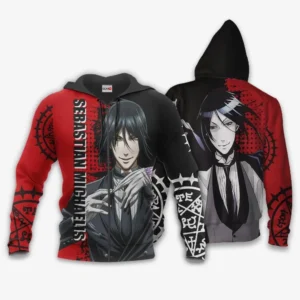 Sebastian Michaelis Zip Hoodie Black Butler