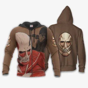 AOT Giant Titan Zip Hoodie Attack On Titan Anime