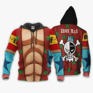 Franky Uniform Costume Zip Hoodie Custom Anime