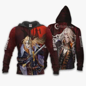 Castlevania Alucard Zip Hoodie Anime Stores