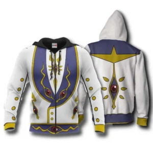 Lelouch Type Moon 2000 Uniform Costume Zip Hoodie Code Geass Anime