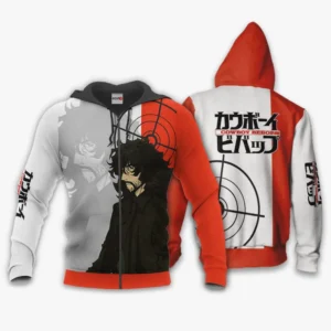 Cowboy Bebop Vincent Volaju Zip Hoodie Custom Anime