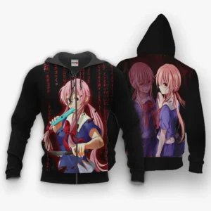 Yuno Gasai Zip Hoodie Future Diary Mirai Nikki