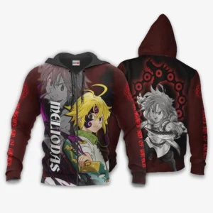 Dragon's Sin of Wrath Meliodas Zip Hoodie Seven Deadly Sins Anime