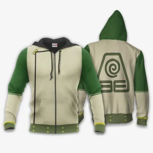 Toph Beifong Uniform Costume Zip Hoodie Anime Costume