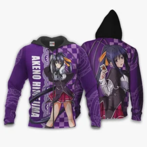 High School DXD Akeno Himejima Zip Hoodie Anime