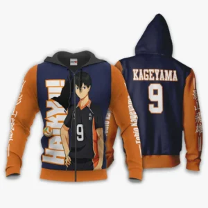 Karasuno Tobio Kageyama Zip Hoodie Haikyuu Anime