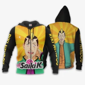 Saiki K Riki Nendou Zip Hoodie Saiki K Anime