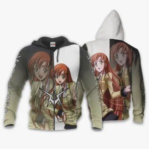 Fenette Shirley Zip Hoodie Custom Code Geass Anime