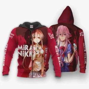 Yuno Gasai Future Diary Mirai Nikki Zip Hoodie