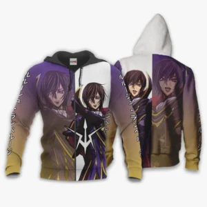 Lamperouge Lelouch Zip Hoodie Code Geass Custom Anime