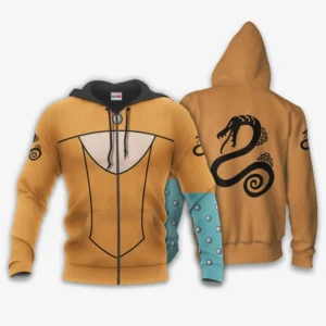 Seven Deadly Sins Diane Uniform Costume Zip Hoodie