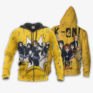 K-On Team Zip Hoodie Custom Music Band Animes