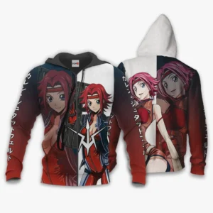 Stadtfeld Kallen Zip Hoodie Custom Code Geass Anime