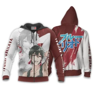 Yakumo Murai Zip Hoodie Custom Anime Blue Period