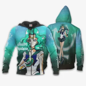 Sailor Neptune Michiru Kaioh Zip Hoodie Sailor Moon Anime