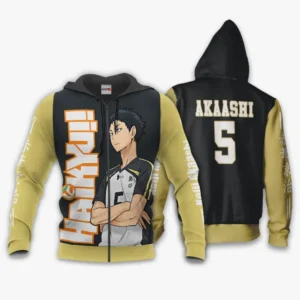 Fukurodani Keiji Akaashi Zip Hoodie Haikyuu Anime