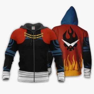 Gurren Lagann Kamina Uniform Costume Zip Hoodie Custom Tengen Toppa Anime