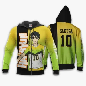 Itachiyama Kiyoomi Sakusa Zip Hoodie Haikyuu Anime
