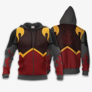 Zip Hoodie Fire Nation Uniform Costume Costume