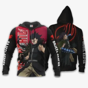 Gajeel Redfox Zip Hoodie Anime Stores