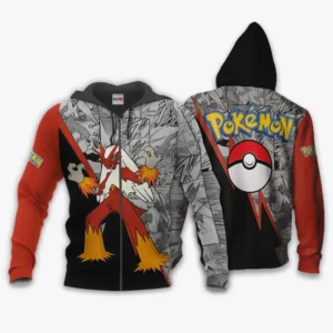 Pokemon Blaziken Zip Hoodie Custom Anime Mix Manga