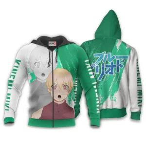 Kinemi Miki Zip Hoodie Custom Anime Blue Period