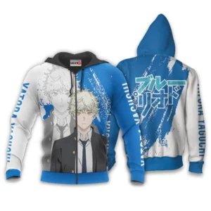 Yatora Yaguchi Zip Hoodie Custom Anime Blue Period