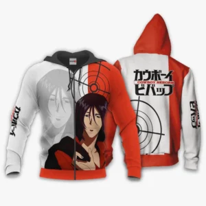 Cowboy Bebop Grencia Mars Elijah Guo Eckener Zip Hoodie Custom Anime