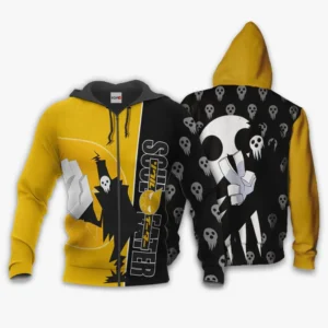 Shinigami Zip Hoodie Custom Soul Eater Anime