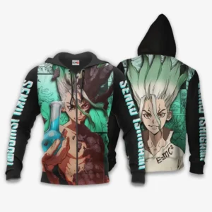Senku Ishigami Zip Hoodies Dr Stone Anime
