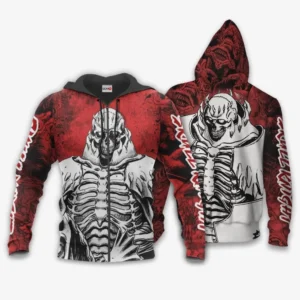 Berserk Skull Knight Custom Berserk Anime Zip Hoodie